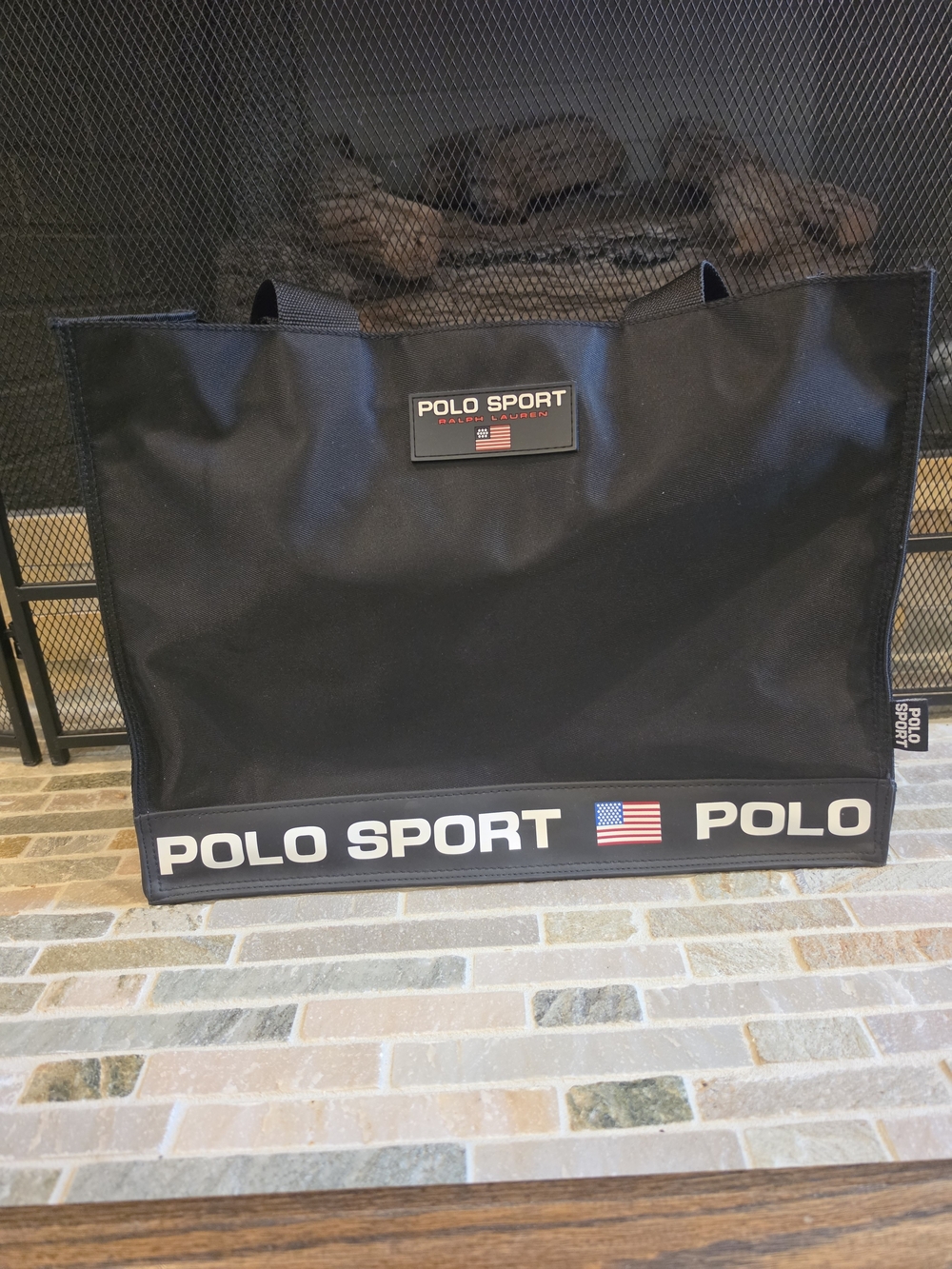Polo by Ralph Lauren Black Polo Sport Logo Tote
